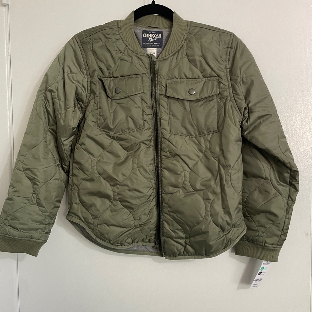 OshKosh B'gosh Boy's Olive Quilted Jacket